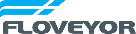 Floveyor logo with solid cyan symbol