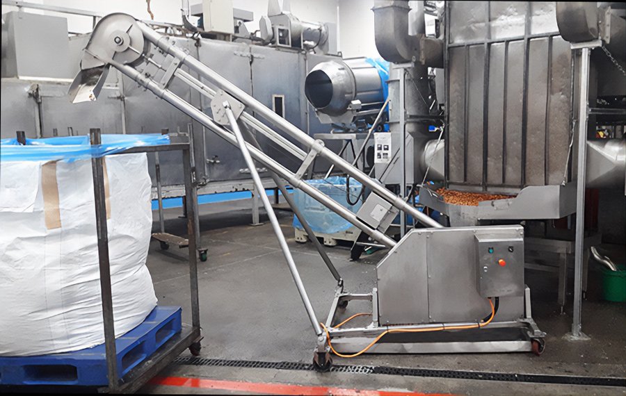 Prolife Foods uses an original F3 Floveyor for hygienic conveying of nuts in food-grade materials handling.