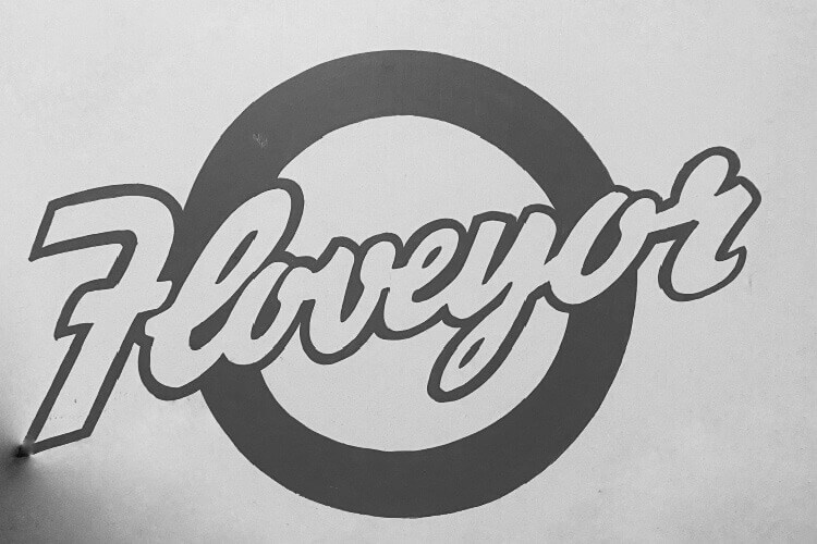 Floveyor script logo c1960s