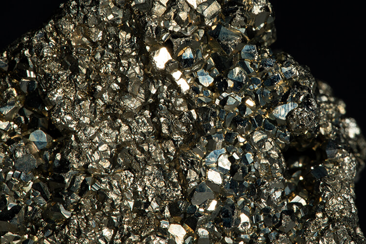 close-up of critical minerals fragment