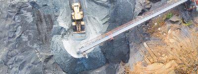 Floveyor critical minerals conveying conveyor belt in open pit